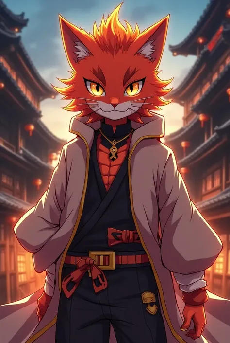 Anime demon slayer character rengoku is a cat
