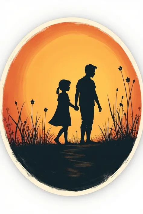 Those we love dont go away. They walk beside us every day. as a round vinyl sticker in eye popping color