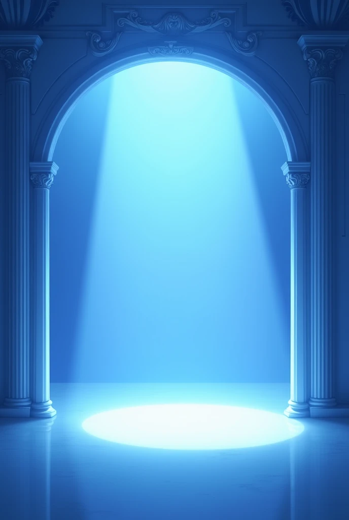 Blue anime theater simple no person with light