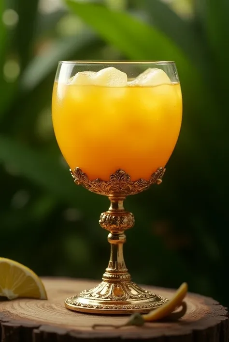 Cup Goblet with Pineapple Juice