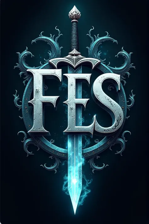 FES word in logo with swords and magic