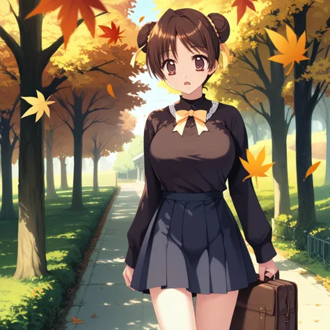 misaki_was, cute, middle school student in training, detailed face, detailed eyes, surprised, chinese brown short hair,  invalid...