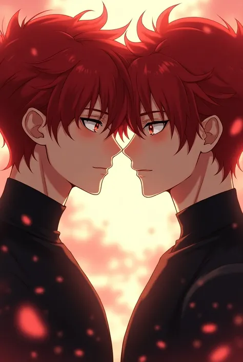 Male ,  twins with red hair, sexy.
anime