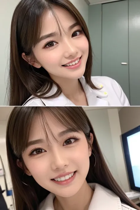 (( best quality )), ((masterpiece)), ( Details), ( Details), (( best quality , 8k, masterpiece: 1.3)), (    cowboy shot 、 best quality 、8k、Award-winning works、超 Kampala)、(((    hospital exam room    : 1.3)))、 sexy and attractive image of a woman vteethitin...