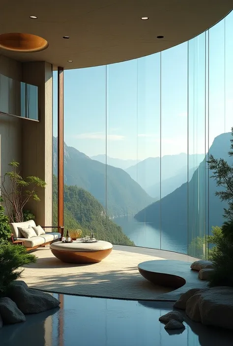 Design a room with breathtaking panoromic view