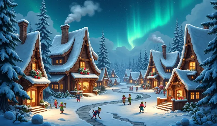 House and workshop of Santa Clauss elves