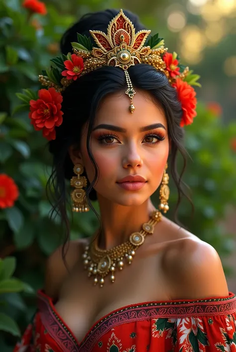 a beautiful mexican girl, a beautiful mexican woman, traditional mexican dresses, colorful mexican culture, vibrant colors, detailed cultural patterns, ornate jewelry, intricate headpieces, glowing skin, warm lighting, detailed facial features, elegant pos...