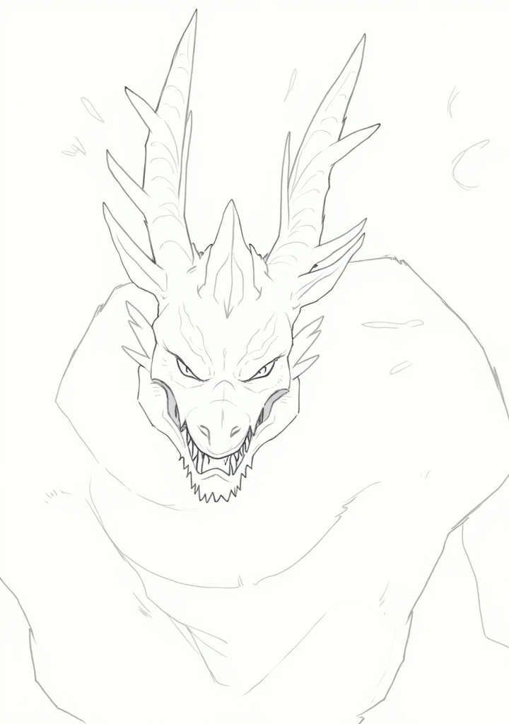  Add a vicious face to the subject ,  the dragon should be depicted as female but evil, Details are important  