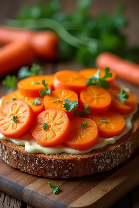 Guatemalan carrot toast
