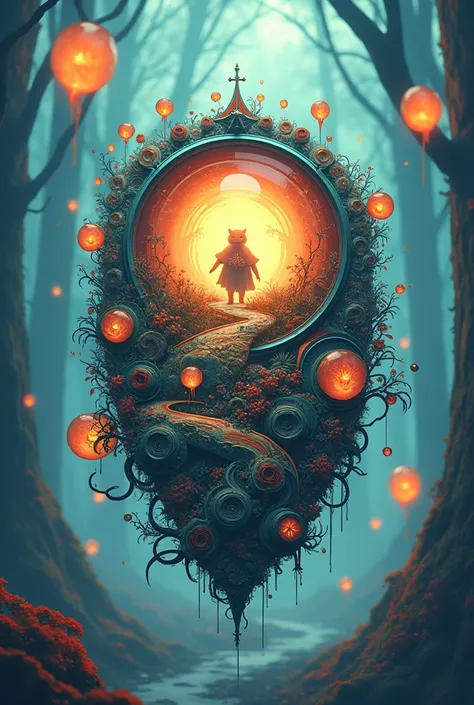 A cinematic Photograph focused on a intricately bioshock designs, sticker, 2d cute, fantasy, dreamy, vector illustration, 2d flat, centered, by Tim Burton, professional, sleek, modern, minimalist, graphic, line art, vector graphics  SONY ILCE-9 600.0mm f l...