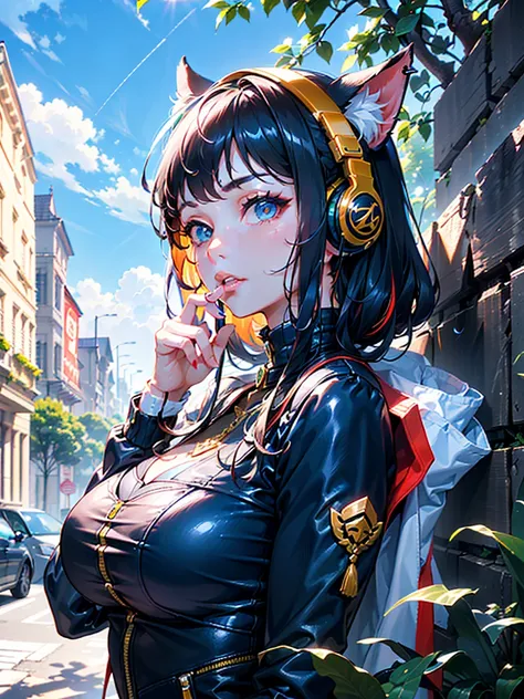 [INITIA/MAIN]] gamer girl, cat headphones, rainbow, black hair and rainbow highlights, teenager, 
RECOVER FULL DATA to SEED IMPORTANT NOTICE: (MANTAIN INFORMATION and FULL APPEARANCE of this GIRL, 
INCLUDES PHYSICAL, SIZE, AND OTHER MINIMAL DETAILS, IF (((...