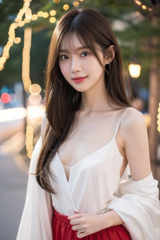        realistic figure                 , Photogenic,          先の見える明るいBrown Hair 、    Sparkling Hair、                  beautiful white translucent skin                     ,  slender    , 大きなChest,   ,small nose,  smooth jawline , Glossy face,            ...