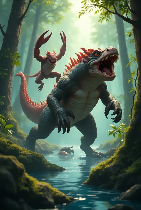 
Scorpio,  Komodo Dragon and Piranha lived adventures together. With courage, they defended the forest ,  facing dangers and protecting other animals .