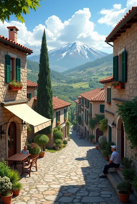 A real village in Italy 