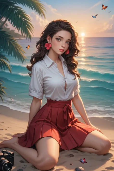 Create an ultra-high resolution image with photorealistic details, 8K quality, sharp focus, and impeccable lighting. Utilize advanced rendering techniques, ray tracing, and global illumination for maximum realism.

Depict a beautiful, voluptuous woman with...