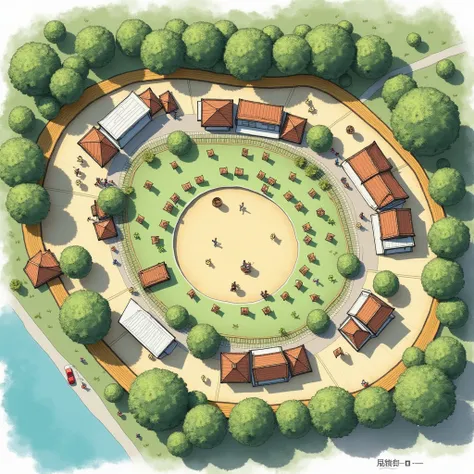 Generate the site plan of park which is primary school park and the area of site is 60 meter by 25 meter.
In the park tha space is ply gym area , circulation pathways, activity space , open theatre for sitting, sand pit for playing, mounds for playing for ...