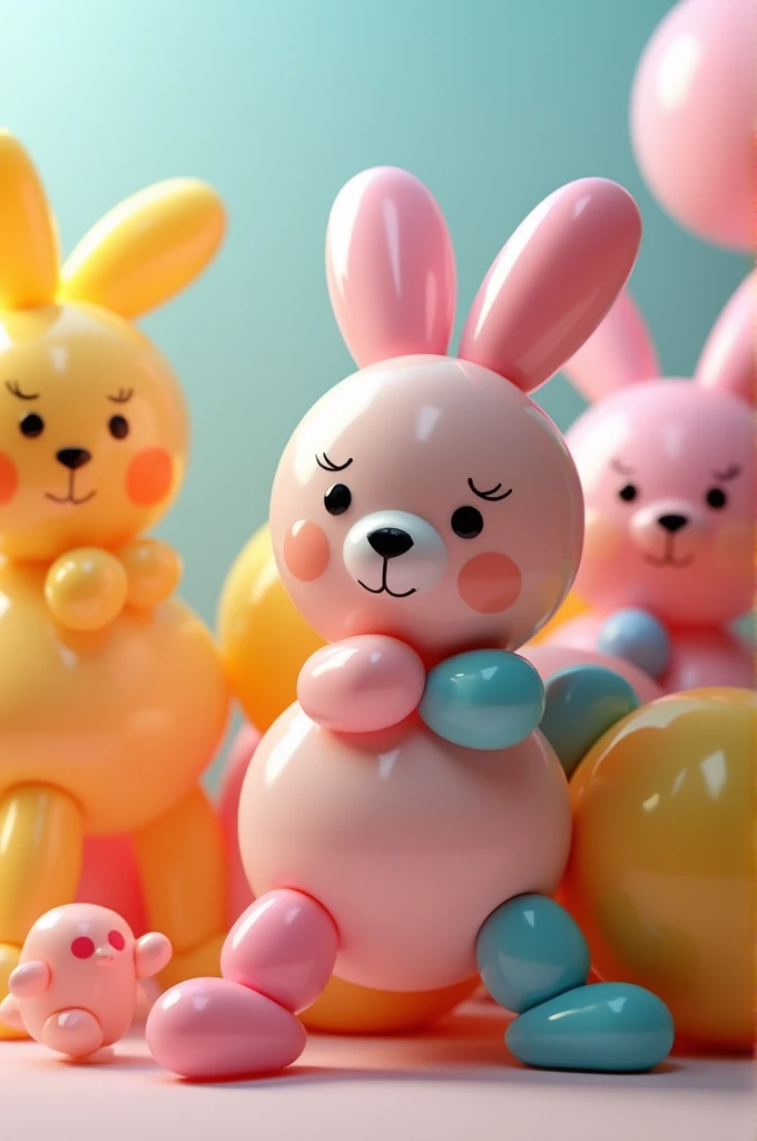 Create balloon sculptures and baby characters using the Twister technique 