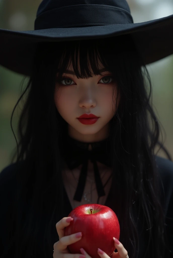 ((RAW Photo), absurd, (absurdresolution)), masterpiece, best quality, (Extremely detailed 8k unity CG wallpaper), (best illustration), (best shadow), Realistic lighting, beautiful detailed glow, ((21 years old)), girl, long black hair, black queen, accesso...