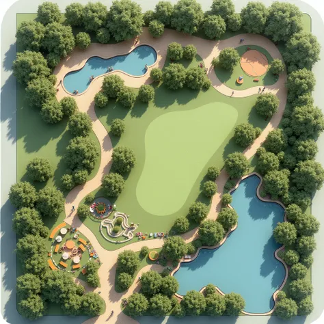 
Generate the site plan Generate the site plan of
The  park just like other countries have facilities same this park have facility. The image have detailing
