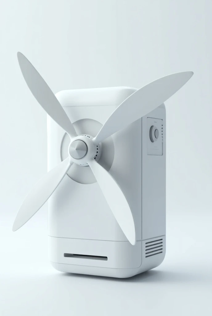 Propeller fan for wireless solar batteries model and shape digital solar battery energy latest model hyperrealistic white color of wireless batteries and digital solar energy self-recharging wireless digital 