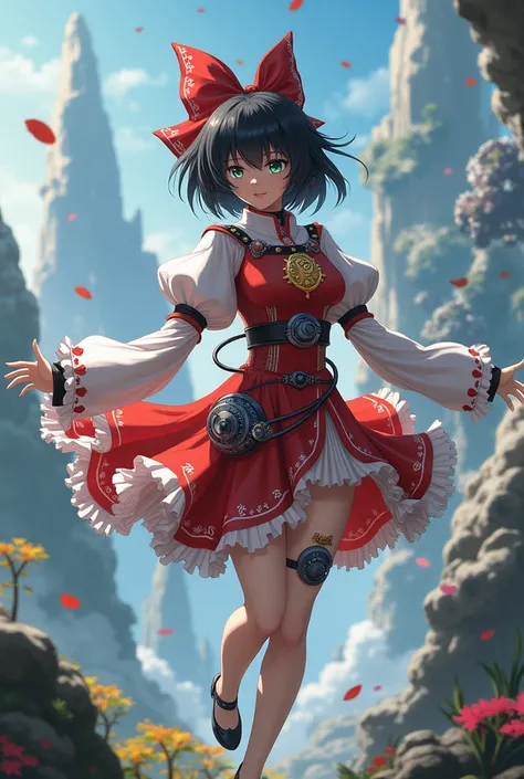  Reimu Hakurei in H.and.V suit 