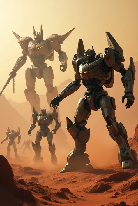 robots versus transformers on planet mars