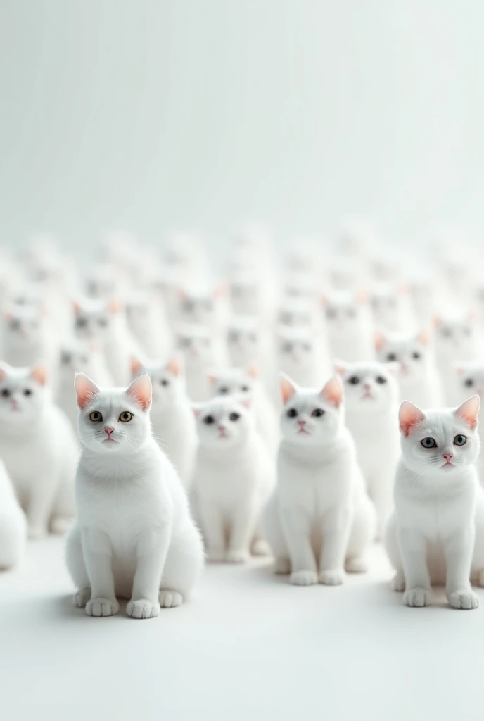 Perfect white cats clones copy 20 white cats