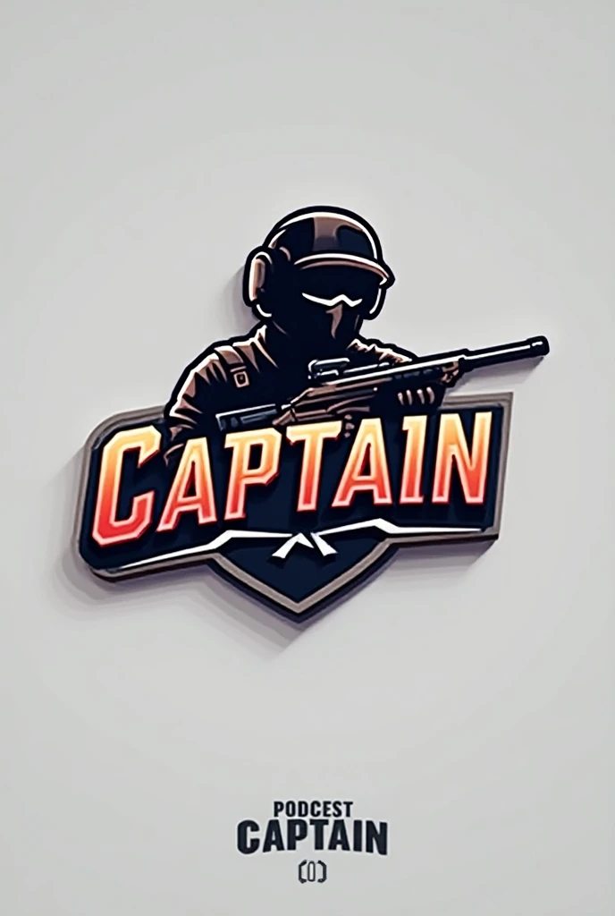 Create a pubg logo Name Captain no person in background a symbol which looks cool