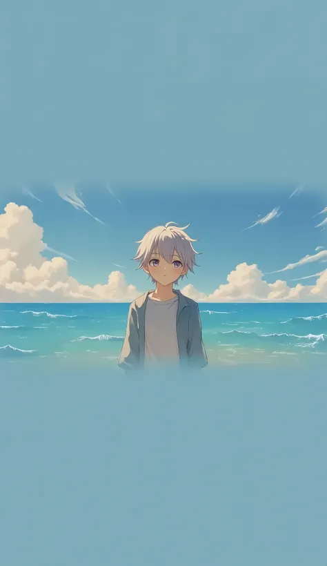 Ultra Hd, crystal ocean,boy looking cute anime 