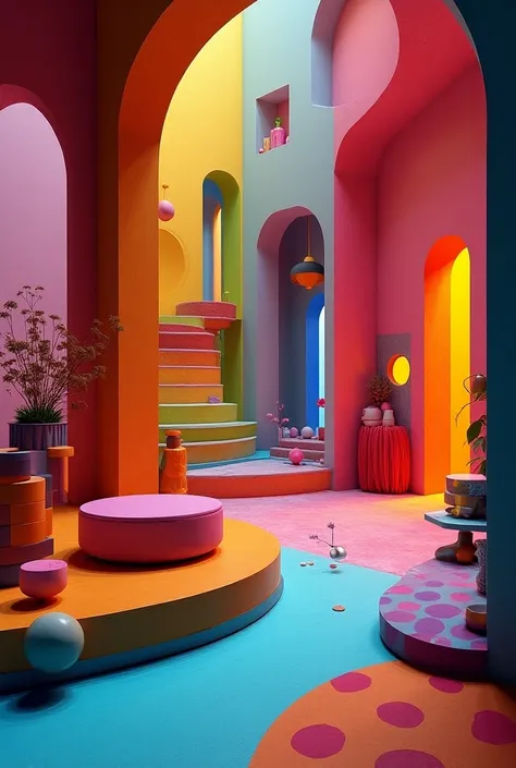 colors and shapes in every room