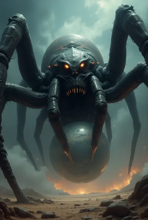 Giant Spider Eats Planet 