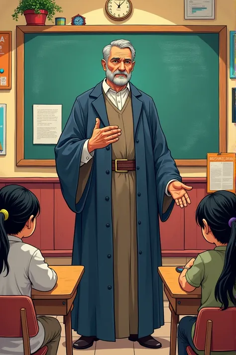 A priest being a teacher in Mariana 
 comic image 