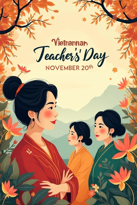 Please design me a poster about November 20, Vietnamese Teachers Day