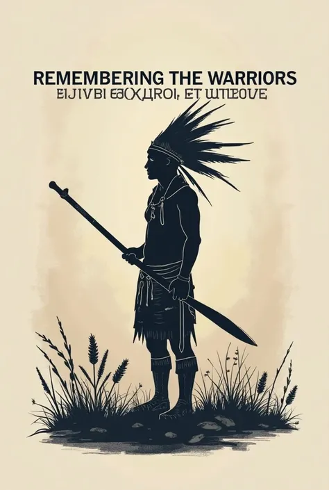 Simple shirt with the name: Remembering the Warriors of indigenous culture 