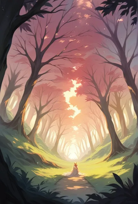 Seductive Prostitute、smile, /imagine prompt: Viral anime nature wallpaper in 4K quality, in the style of digital illustration inspired by Hayao Miyazaki, featuring a serene forest with towering ancient trees, dappled sunlight filtering through the leaves, ...