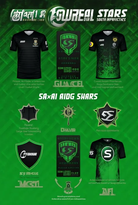 Company Name:Young Stars Football Club
Company Description:Football Club
Company Colors:Green and Black 
Company Slogan:Since 1991
Extra Features: Add any feature related to company descrption