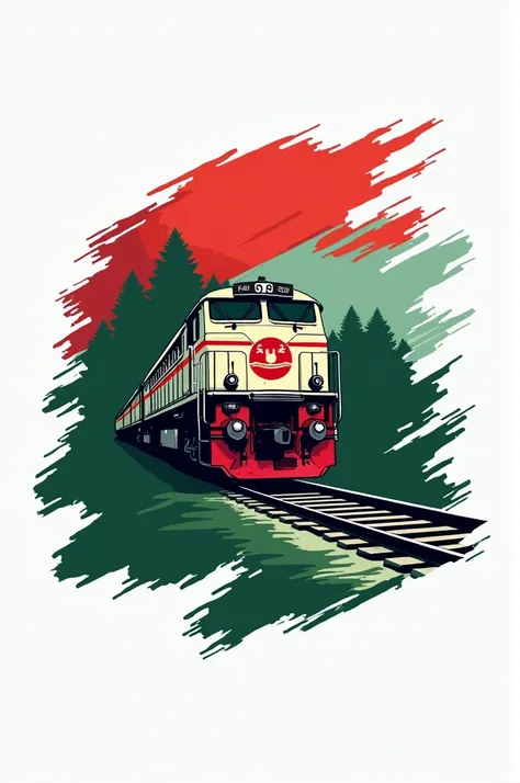 A logo with the text BANGLADESH RAILWAY FAN GROUP with green and red theme.