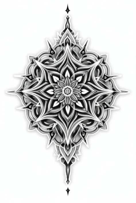 Geometric mandalas design tattoo