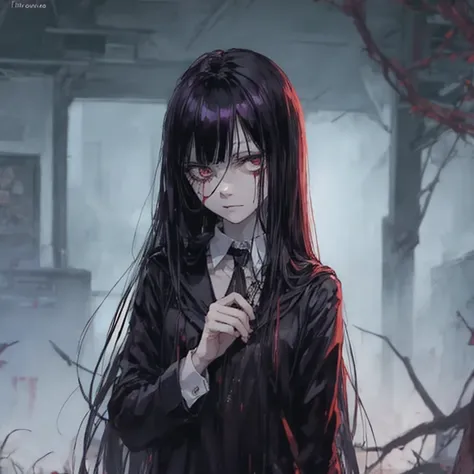 Slender Man,  but woman , scary, Тонкие щупальца Slender Manа, operator , Creepypasta , long black hair ,  empty title , High,