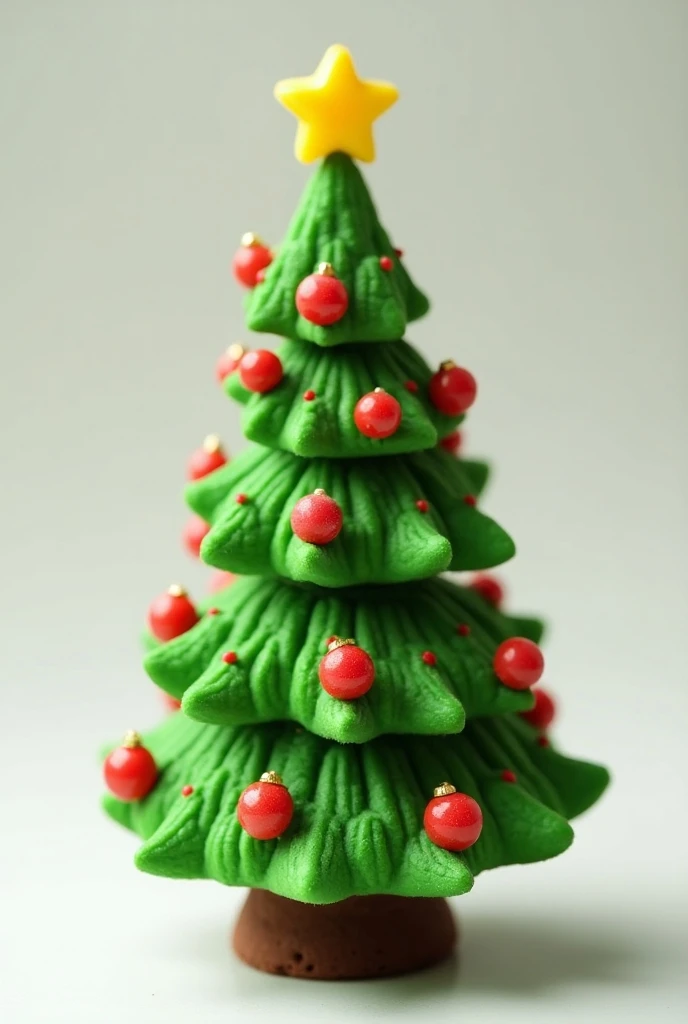 25cm Christmas tree made of brigadeiros with green and red confections