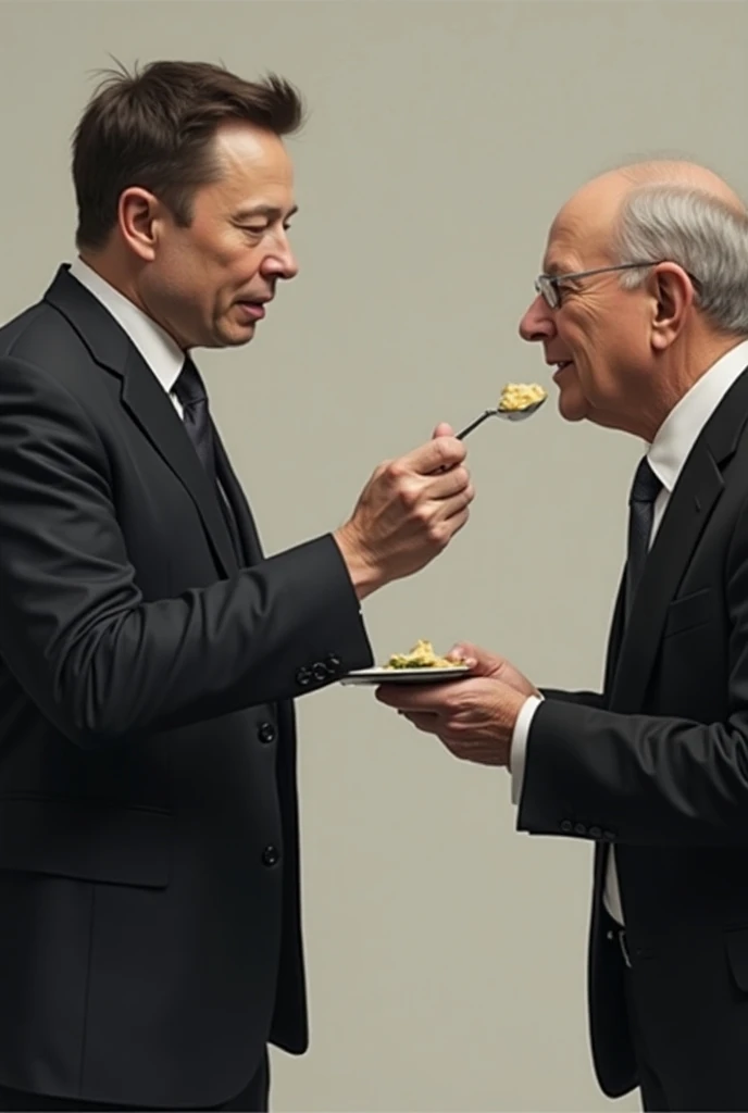 Elon Musk spoon feeding George Soros 