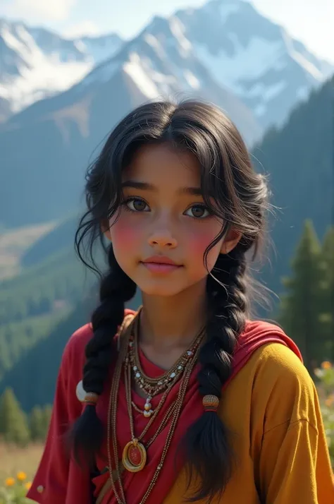 A young pahadi indian girl