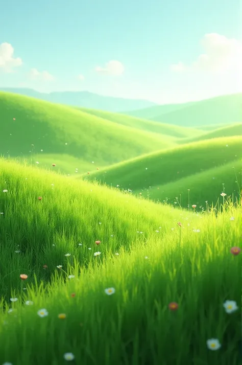 A calming nature with grass