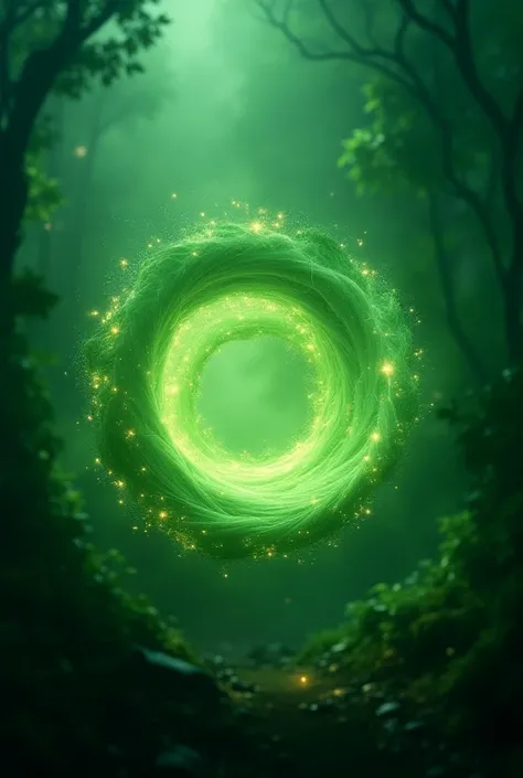  Lush green spin dynamically rotate dynamic light particles spin dynamic smoky green glow , Light Surreal Bizarre Fantastic Cinematic Boundary Background is Abstract Dark Green Forest Delicate Sophisticated Ultra-Realistic Ultra High Resolution Best Qualit...