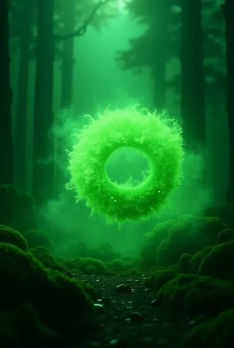  (no one)Lush Green Rotation Dynamic Rotation as the main focus Dynamic Ultra Light Particles Rotate Dynamic Smoky Green Glow , Light Surreal Bizarre Fantastic Cinematic Boundary Background is Abstract Dark Green Forest Delicate Sophisticated Ultra-Realist...