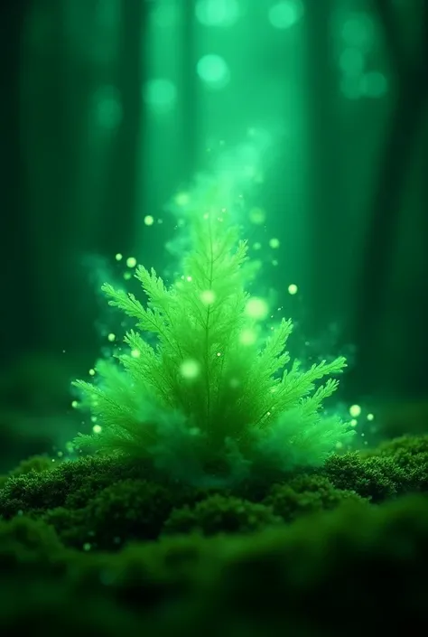  (no one)Lush Green Rotation Dynamic Rotation as the main focus Dynamic Ultra Light Particles Rotate Dynamic Smoky Green Glow , Light Surreal Bizarre Fantastic Cinematic Boundary Background is Abstract Dark Green Forest Delicate Sophisticated Ultra-Realist...