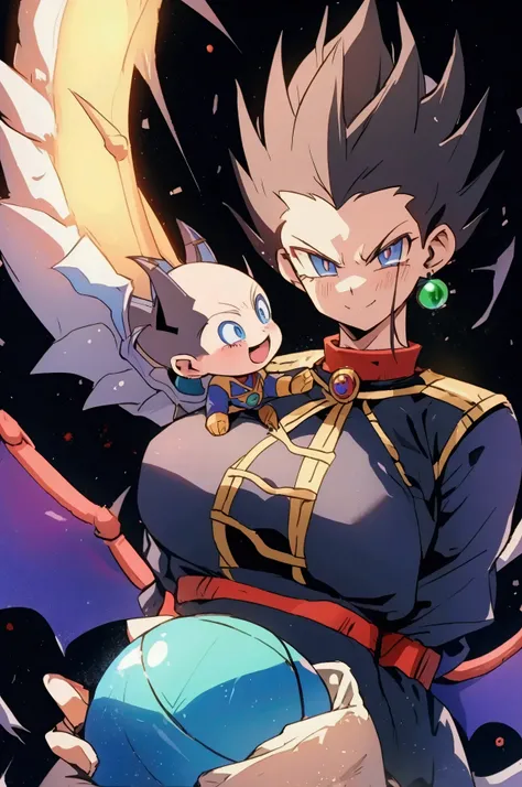 Vegeta y 18 love dragón ball 