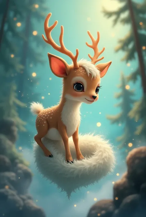 Bottomless baby reindeer