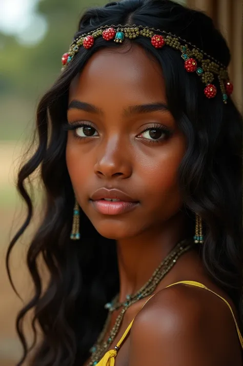 Imagine an  girl  ,  of the Xhosa ethnicity with a very beautiful face 