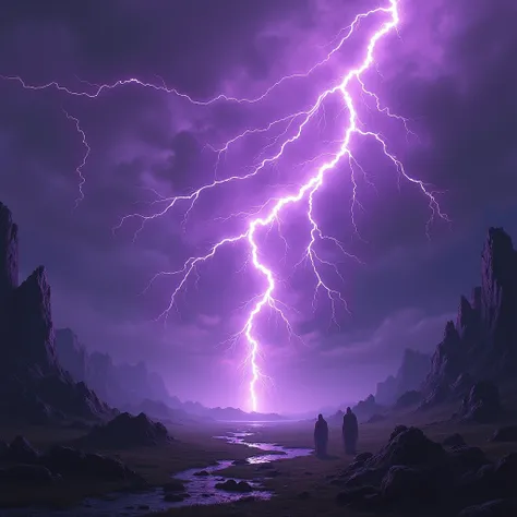 Crude Purple Lightning